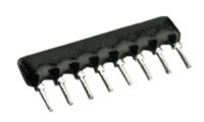 Picture of RESISTOR NETWORK SIL 08-PIN 7-RES  470K