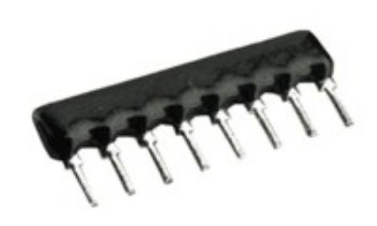 Picture of RESISTOR NETWORK SIL 08-PIN 7-RES 2K7
