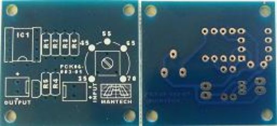 Picture of PCB BLANK TEMP.CONT.NTC FAN SWITCH 1-PCB SHOWING BOTH SIDES