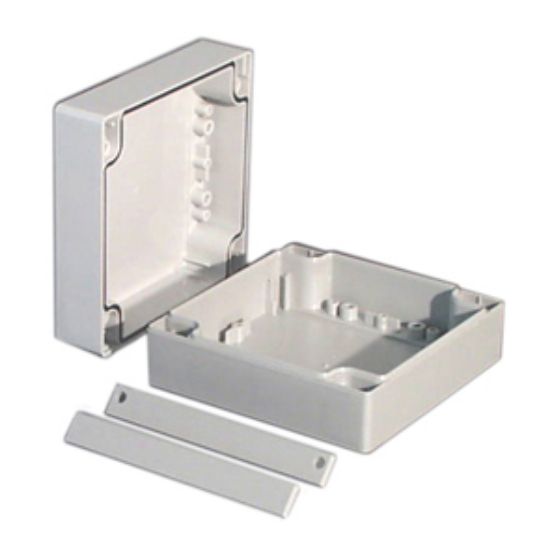 Picture of IP66 WHITE PLASTIC 2-PCS ENCL. 120x120x60mm
