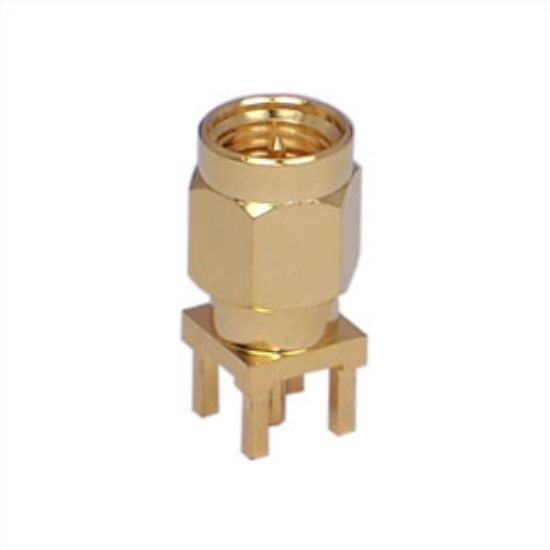 Picture of SMA-PLUG STR PCB 5PIN, GOLD PLATED