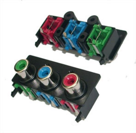 Picture of RCA SOCKET 3W PCB PLATE MONO STRAIGHT