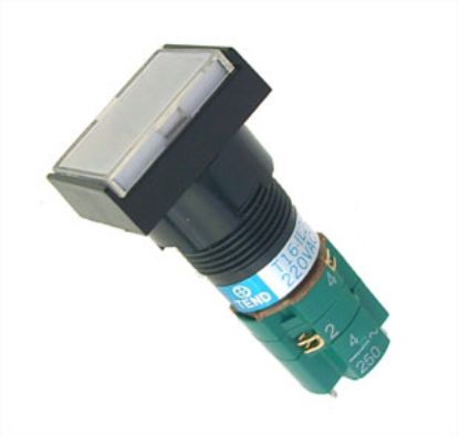 Picture of PUSH BUTTON ILL-WT LAT 1xNO+NC RECTANGULAR