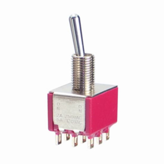 Picture of MINI TOGGLE SWITCH TPDT MN ON-(ON) SOL