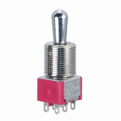 Picture of MINI TOGGLE SWITCH DPDT 3-POS SOLDER
