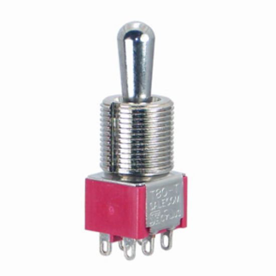 Picture of MINI TOGGLE SWITCH DPDT ON-OFF-ON