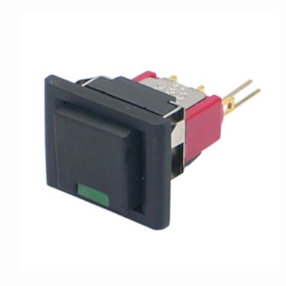 Picture of PUSH BUTTON SWITCH SQU SPDT W/LED SOL