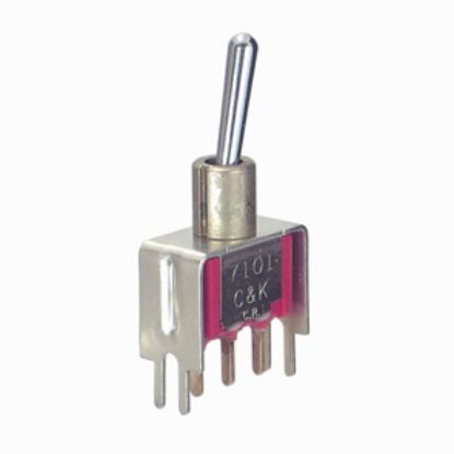 Picture of MINI TOGGLE SWITCH SPDT 2POS BRAC PCB