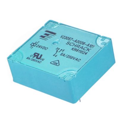 Picture of FLAT PACK RELAY SPDT 8A 24VDC RECT 5PCB