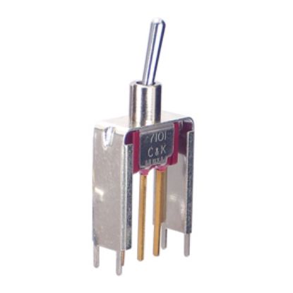 Picture of MINI TOGGLE SWITCH SPDT 2POS BRACKET PCB