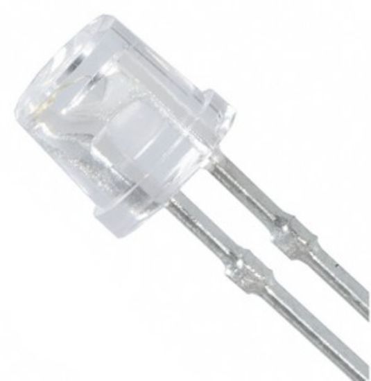 Picture of LED 3mm CL-RD RND 660nm 35mcd INV-CONE