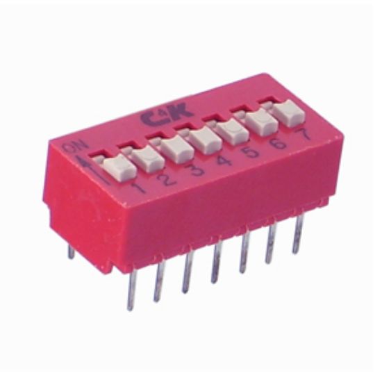 Picture of DIP SWITCH 5-POLE 100mA PCB