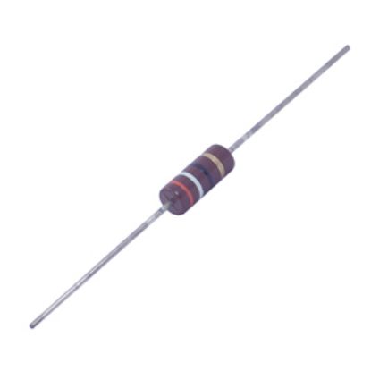 Picture of RESISTOR AXIAL RND C/F 1W 10%  100E