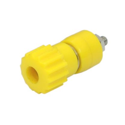 Picture of SOCKET BANANA 4mm YELLOW 16A CAP