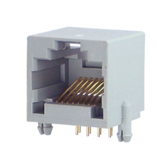 Picture of MODULAR SOCKET RJ45 R/A GREY 15x13