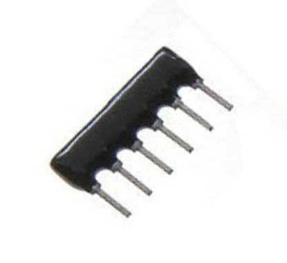 Picture of NETWORK RESISTOR SIL 05-PIN 4-RES 1K