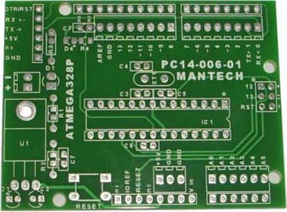 Picture of PROJECT BOARD FOR ATMEGA328P ME 14 006 01