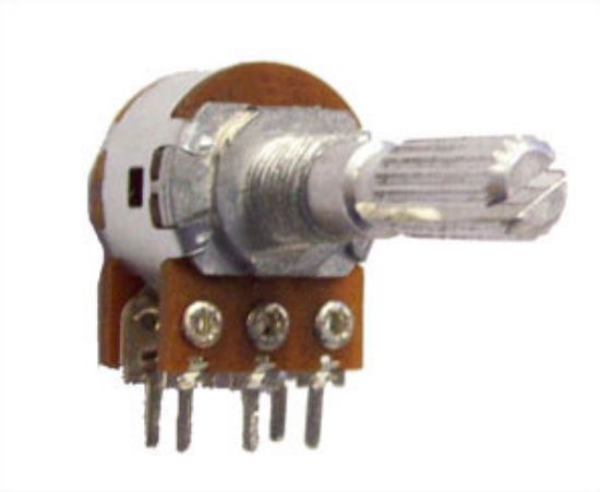 Picture of POTENTIOMETER WITH SWITCH LIN PCB 17mm  10K
