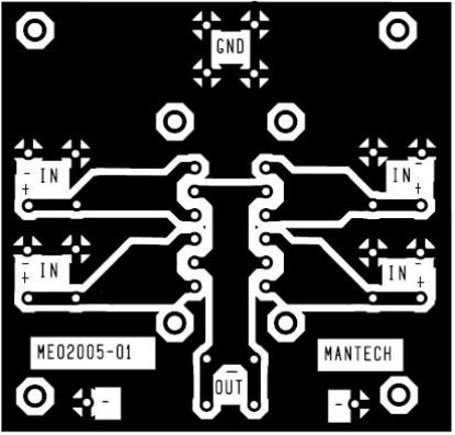 Picture of PCB FOR 4X80A BLOCKING DIODES
