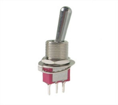 Picture of MINI TOGGLE SWITCH SPDT SOL-TAG D=10mm