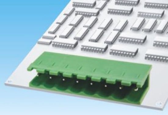 Picture of TERMINAL BLOCK R/A PCB-MNT  5P OPEN 5.08