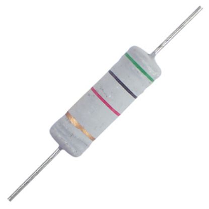 Picture of RESISTOR 5W ROUND M/O 5%  82E