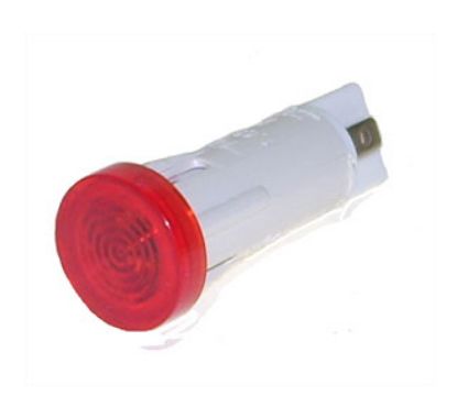 Picture of LAMP INDCAT 220 RED   RND 10mm