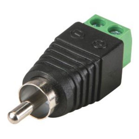 Picture of ADAPTOR RCA TO 2WAY SCREW TERMINAL IN-LINE