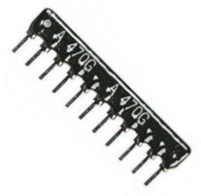 Picture of NETWORK RESISTOR SIL 11-PIN 10-RES 2K2