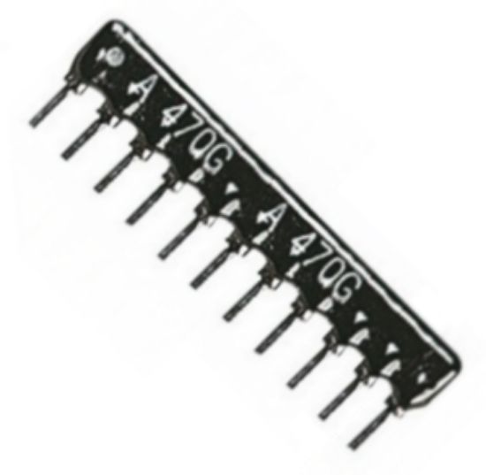 Picture of NETWORK RESISTOR SIL 11-PIN 10-RES 2K2