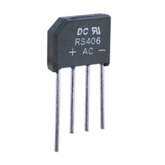 Picture of BRIDGE RECT SIL +AA-  600V  4A