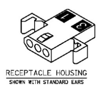 Picture of CONNECTOR HOUSING 03W 3.68mm