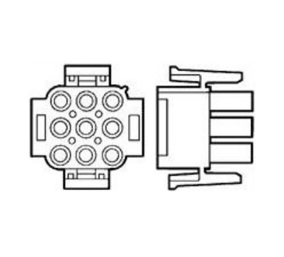 Picture of HOUSING PLUG 09-WAY FOR 0550-