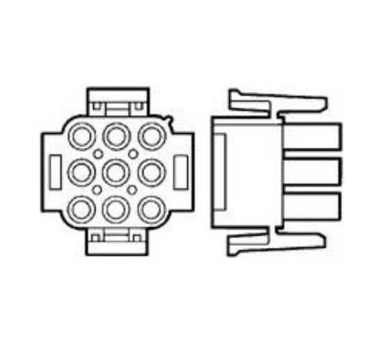 Picture of HOUSING PLUG 09-WAY FOR 0550-