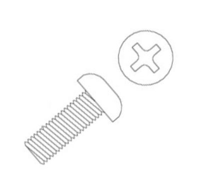 Picture of SCREW NYLON CHEESE HEAD M3x6