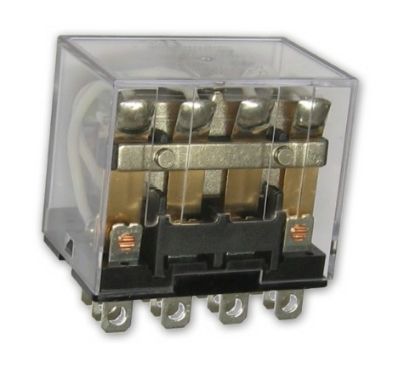 Picture of RELAY QPDT 10A 24VDC RECT 14PLU