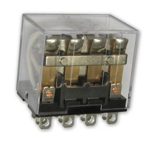 Picture of RELAY QPDT 10A 24VDC RECT 14PLU