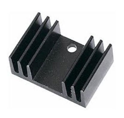 Picture of HEATSINK TO220 BLACK 12x20x29mm