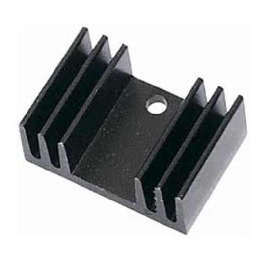 Picture of HEATSINK TO220 BLACK 12x20x29mm
