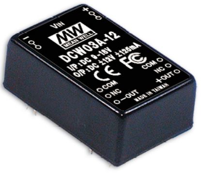 Picture of DC-DC DOWN/BUCK CONVERTER DIP I=24 O=+/-5V 3W
