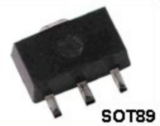 Picture of NPN TRANSISTOR SMD SOT89 BCE   80V  1A