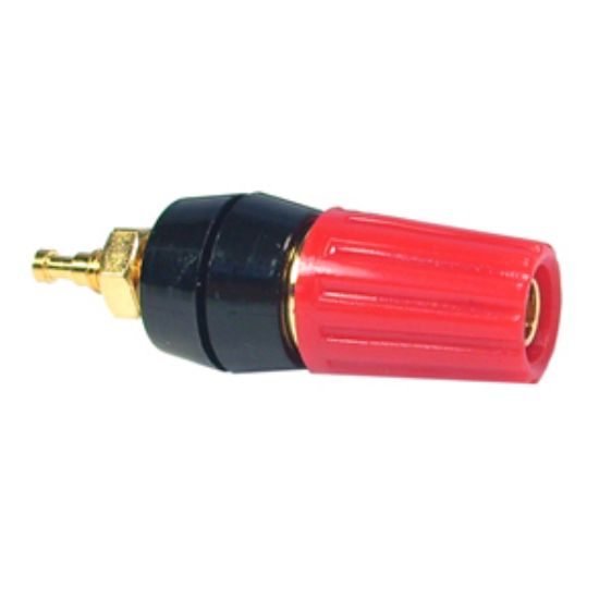Picture of SOCKET BANANA 4mm RED GOLD PL.