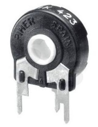 Picture of PRESET POTENTIOMETER S-ADJ HEX SHAFT 10K
