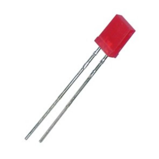 Picture of RECTANGULAR LED 2.0x5.0x 7.8mm 0.5" DI-RD