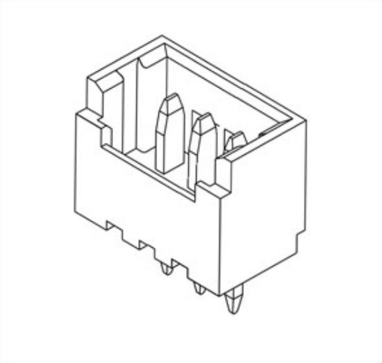 Picture of HEADER BOX PCB STR  3W 1.25
