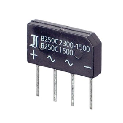Picture of BRIDGE RECTIFIER SIL +AA- 600V 1.5A