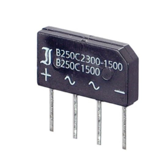 Picture of BRIDGE RECTIFIER SIL +AA- 600V 1.5A
