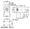 Picture of TERMINAL R/A PCB FOR M4 SCREW