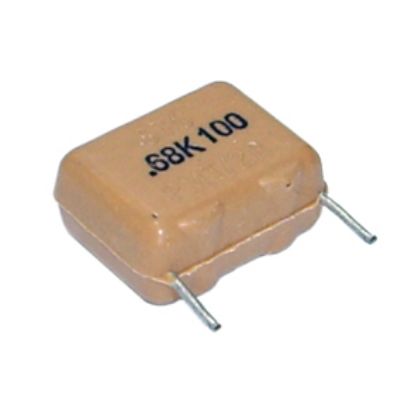 Picture of POLYESTER FILM CAPACITOR 680nF  100V P=15mm