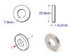 Picture of PERMANENT MAGNET RING NEO N35 Ni  25x7x6